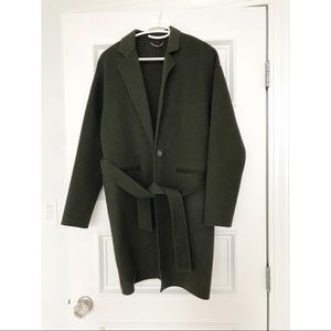 Day Birger et Mikkelsen olive wool coat sz 34